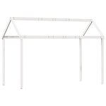 vidaXL Lit superposé et échelle et toit blanc 80x200cm bois pin massif