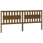 vidaXL Tête de lit Marron miel 205 5x4x100 cm Bois massif de pin