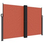 vidaXL Auvent latéral rétractable terre cuite 160x600 cm