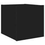 vidaXL Meubles TV muraux avec lumières LED 2 Pièces noir 30 5x35x30 cm