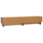 vidaXL Meuble TV 147 x 34 5 x 30 cm Chêne artisanal Bois d'ingénierie