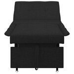 vidaXL Canapé-Lit Noir 194 x 67 x 37 cm tissu