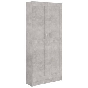 vidaXL Bibliothèque Gris béton 82 5x30 5x185 5 cm Bois d'ingénierie