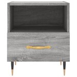 vidaXL Tables de chevet 2 Pièces sonoma gris 40x35x47 5 cm
