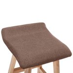 vidaXL Chaise de bar Taupe Tissu
