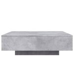 vidaXL Table basse gris béton 100x100x31 cm bois d'ingénierie