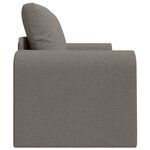 vidaXL Canapé-Lit 60cm Taupe tissu