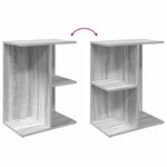 vidaXL Tables de chevet 2 Pièces sonoma gris bois d'ingénierie