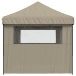 vidaXL Tente de fête Taupe 292 x 580 x 315 cm Tissu Oxford