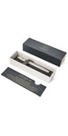 Parker im premium stylo plume  gris argenté  plume moyenne  encre bleue  coffret cadeau