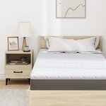 vidaXL Coussins de Matelas Blanc 120 x 200 cm Polyester sans colle