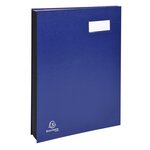 Parapheur direction dos a soufflets - 24 compartiments - Bleu EXACOMPTA