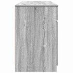 vidaXL Bureau Sonoma gris 140 x 49 x 76 cm Bois d'ingénierie