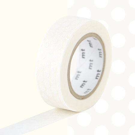 Masking tape mt pois blanc - dot white