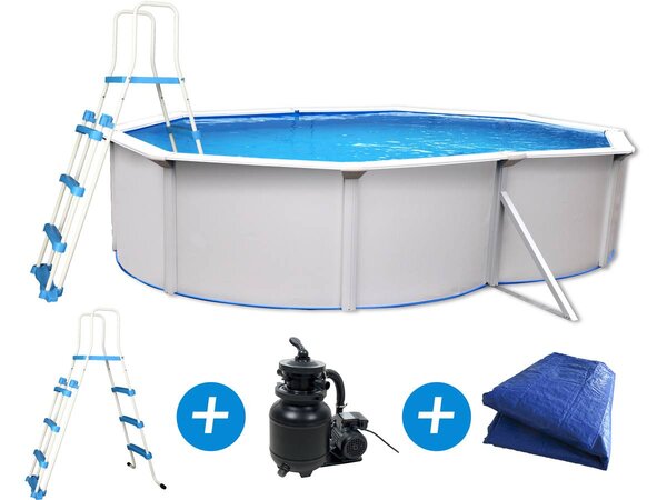 Piscine acier "Caracas" - 4.90 x 3.60 x 1.2 m