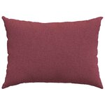 vidaXL Coussins de canapé 2 Pièces Bordeaux 70 x 50 cm tissu