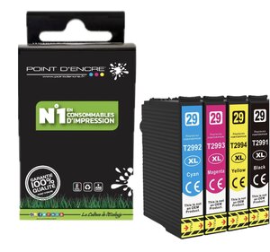 29XL - Fraise - Pack de 4 Cartouches D'encre