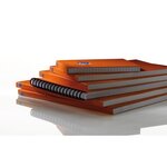 OXFORD Bloc-notes reliure intégrale - Petits carreaux - 160 pages - Orange - 21 cm x 14,8 cm x 0,9 cm