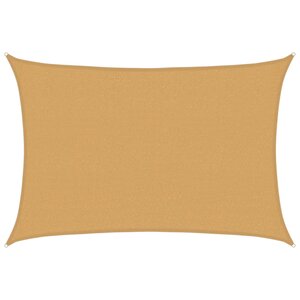 vidaXL Voile d'ombrage 160 g/m² rectangulaire sable 2 5x4 m PEHD