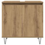 vidaXL Armoire de salle de bain chêne artisanal 58x33x60 cm