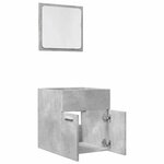 vidaXL Ensemble de meubles de salle de bain 2 Pièces gris béton