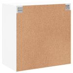 vidaXL Armoire murale avec portes en verre blanc 68x37x68 5 cm