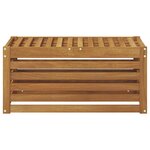 vidaXL Banc de Jardin Naturel 79 x 43 x 37 cm Bois d'Acacia Massif
