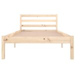 vidaXL Cadre de lit sans matelas bois de pin massif 90x200 cm