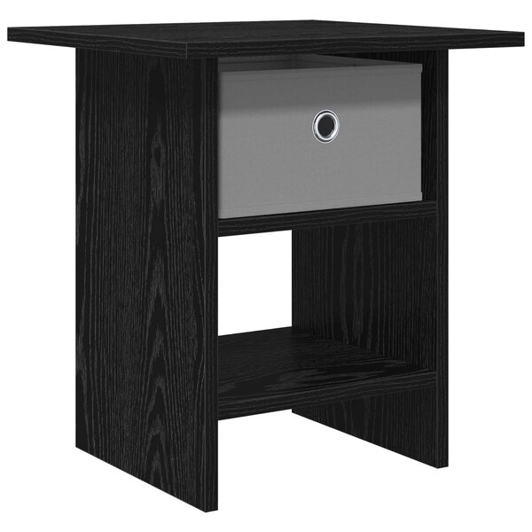 vidaXL Table de chevet Chêne noir 41 x 40 x 45 cm Bois d'ingénierie