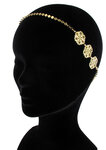 Sunshine : headband élastic rosaces doré à l'or fin