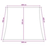 vidaXL Voile d'ombre 4 / 5 x 4 m HDPE Rectangulaire Anthracite et blanc