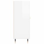 vidaXL Buffet Blanc brillant 69 5x34x90 cm Bois d'ingénierie