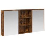 vidaXL Ensemble de Meubles de Salle de Bain 3 Pièces 126 x 16 x 62.5 cm