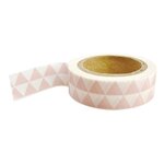 Masking tape avec triangles rose & blancs