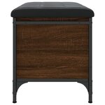 vidaXL Banc de rangement chêne marron 62x42x45 cm bois d'ingénierie