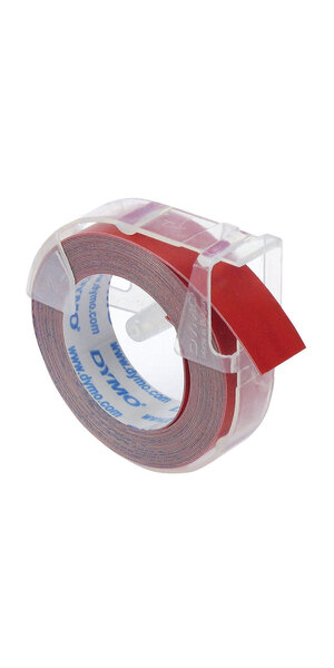 DYMO rubans 3D en blister  finition brillante  9mm x 3m  Rouge