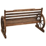 vidaXL Banc de jardin 112 cm bois de sapin massif