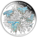 Monnaie AUSTRALIAN NATIVE BEES Special Edition 5 Oz Argent 10$ Niue 2026
