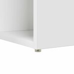 vidaXL Bureau avec étagère Blanc 108 x 55 x 103 5 cm Bois d'ingénierie