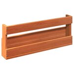 vidaXL Étagères à chaussures murales 2 Pièces cire marron 59x8 5x23 5 cm
