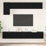 vidaXL Ensemble meuble TV 5 Pièces Chêne noir 100 x 30 x 30 cm