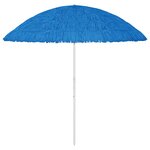 vidaXL Parasol de plage Hawaii bleu 300 cm