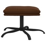 vidaXL Repose-pied Marron 45x29 5x36 cm Similicuir brillant