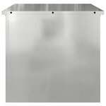 vidaXL Coffre de rangement d'extérieur - 55x50.5x50 cm en acier galvanisé