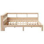 vidaXL Lit bibliothèque sans matelas 140x200 cm bois massif de pin