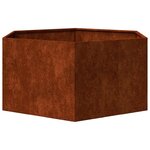 vidaXL Jardinière Rouillé 90x90x45 cm Acier corten