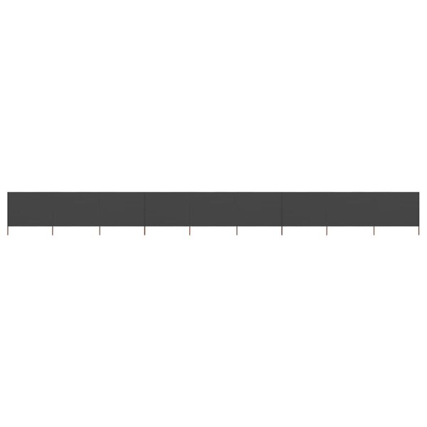 vidaXL Paravent 9 panneaux Tissu 1200 x 80 cm Anthracite