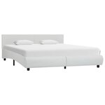 vidaXL Cadre de lit avec LED sans matelas blanc 180x200 cm