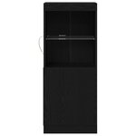 vidaXL Buffet Chêne noir 41 x 37 x 100 cm Bois d'ingénierie