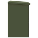 vidaXL Boîte de dépôt de colis Vert olive 47 5 x 38 x 59 cm Acier